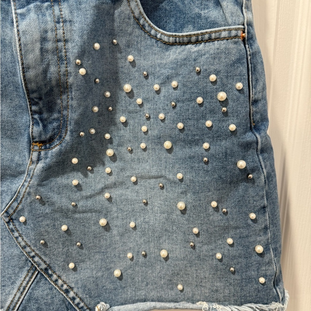 Miss Selfridge Mini Denim Skirt - Picture 3 of 6